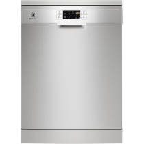 Electrolux Freestanding Dishwasher 60Cm, 13 Place Settings, 6 Programs, Inverter Motor, Fully Automatic With Advanced Airdry Technology, Sensor Control, Low Noise Level, Delay Start, ESF5513LOX, Silver