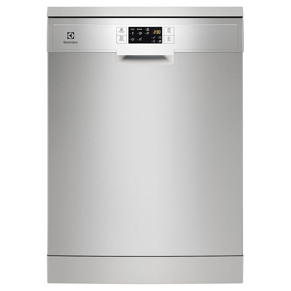 Electrolux Freestanding Dishwasher 60Cm, 13 Place Settings, 6 Programs, Inverter Motor, Fully Automatic With Advanced Airdry Technology, Sensor Control, Low Noise Level, Delay Start, ESF5513LOX, Silver