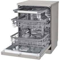 Lg Quad Wash Steam Dishwasher Stainless Steel Place Settings 14 Number Color Silver, DFB425FP (International Version)