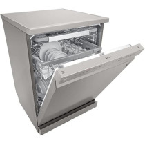Lg Quad Wash Steam Dishwasher Stainless Steel Place Settings 14 Number Color Silver, DFB425FP (International Version)