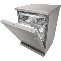 Lg Quad Wash Steam Dishwasher Stainless Steel Place Settings 14 Number Color Silver, DFB425FP (International Version)