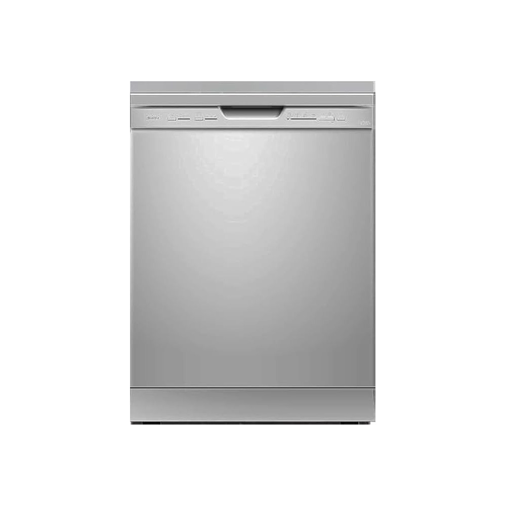 Midea Freestanding Dishwasher, 12 Place Settings, 5 Auto Programs, Inverter Quattro, Silent And High Energy Efficient, Half Load Function, Rapid Wash, Child Lock, Hygiene, 70 Degree Intensive Wash, WQP125203S