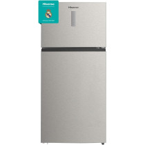 Hisense Two Door Top-Mount 635L Freezer Fridge, Precise Electronic Control, Big Capacity, Total No Frost, 83 x 74.6 x 187 Cm, Silver, RT3N635NAD4