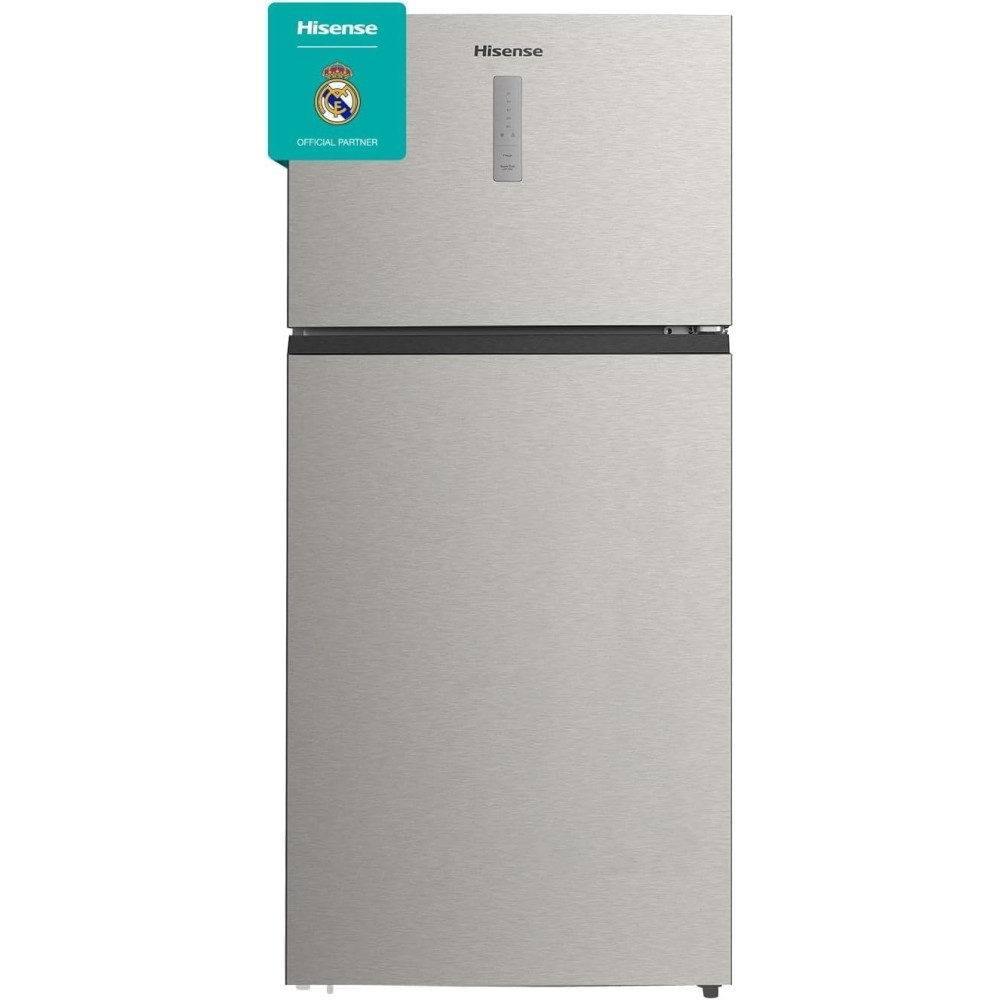 Hisense Two Door Top-Mount 635L Freezer Fridge, Precise Electronic Control, Big Capacity, Total No Frost, 83 x 74.6 x 187 Cm, Silver, RT3N635NAD4