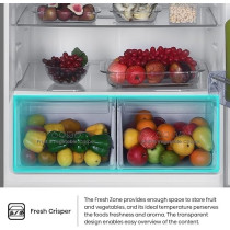 Hisense Two Door Top-Mount 635L Freezer Fridge, Precise Electronic Control, Big Capacity, Total No Frost, 83 x 74.6 x 187 Cm, Silver, RT3N635NAD4