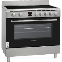 Daewoo Ceramic Cooker, 90 x 60Cm, 65L Electric Oven With Convection Fan, DCC-S965HF