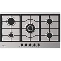 Midea Built-In Gas Hob, 5 Burner, 90 x 51 Cm, 90G50ME005-SFT