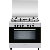 Glem Gas Cooker Ranges, Silver, AL9612GIFSCD
