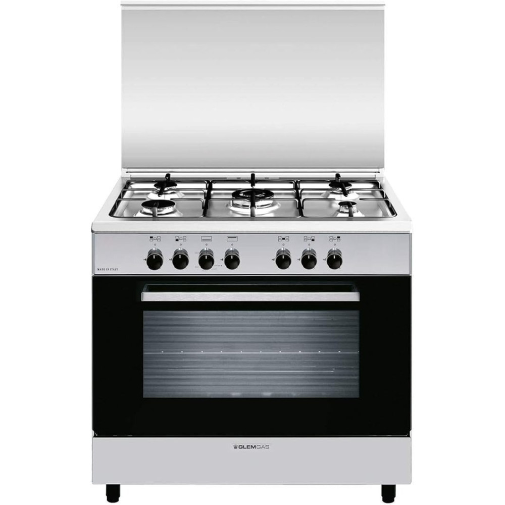 Glem Gas Cooker Ranges, Silver, AL9612GIFSCD