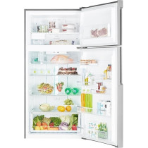 Electrolux 869L Gross (531L Net) Top Mount Double Door Refrigerator, 2 Doors Fridge With Eventemp Cooling System, Twist And Serve Ice Maker, EMT86910X