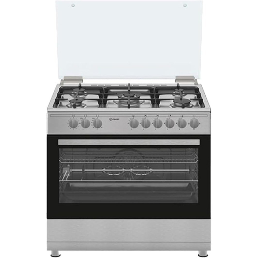 Indesit 5 Zone Burners Maxi Fan Oven, 90 Cm x 60 Cm Size, Inox, IM9GC6KCX/MEA