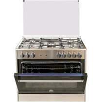 Bertazzoni 90 x 60 Cm Full Gas Cooker, Broiler Drawer, Painted Finish, Freestanding, AMS95C31CX