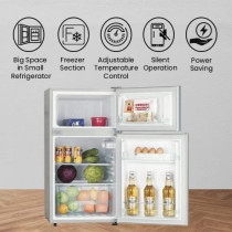 Nikai Double Door Small Refrigerator, 135 L, NRF-135DDS