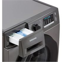 Samsung 9Kg Front Load Washing Machine 1400 Rpm With Ecobubble, Silver, WW90TA046A