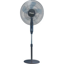 Super General 16 Inch Pedestal Fan With Remote SGSF48MR, Black