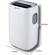 Westpoint 1 Ton Portable, White Air Conditioner, Fast Cooling, Moisture Removal, High Energy Efficient Rotary Compressor, 12-Hour Timer Function, Digital Display Panel