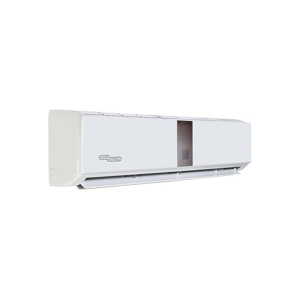 Super General 3 Ton Split Air Conditioner, 36000 Btu, Reciprocating Compressor, Auto Restart, Gold Fin, 4-Way Swing, SGS-370-HE, White, 134 X 45 X 38 Cm