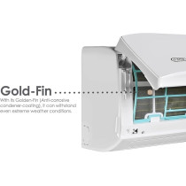 Super General 2 Ton Split Air Conditioner, 24000 Btu, Reciprocating Compressor, Auto Restart, Gold Fin, 4-Way Swing, SGS-260-HE, White, 115.5 x 41.5 x 31.5 Cm