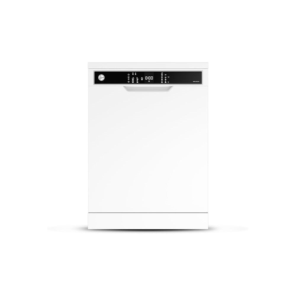 Hoover Freestanding Dishwasher, 12 Place Settings, 5 Programs, Push Button, Delay Start, Half Load Cleaning, Child Safety Lock, Quiet Operation, White, HDW-V512-W