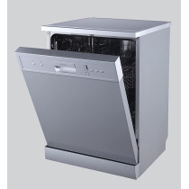 Westpoint 6 Programmes 12 Place Settings, Free Standing Dishwasher, Silver, WYM-12616ERS