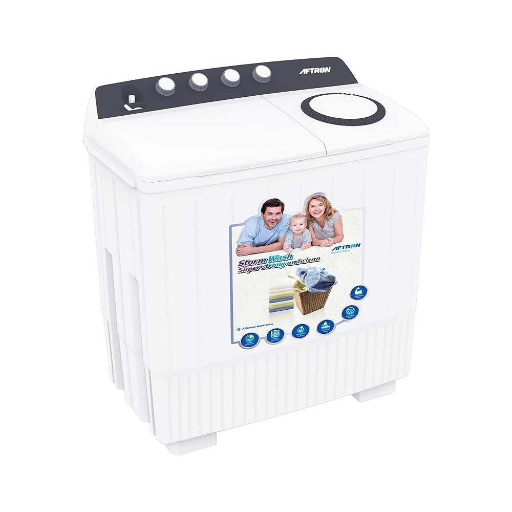Aftron Twin Tub Top Load Semi Automatic Washing Machine, 14 Kg Capacity