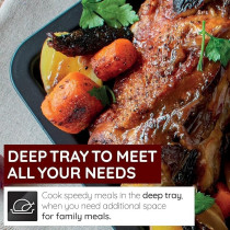 Ariston Freestanding Cooker with Convection Oven, Full Gas Cooking Range-5 Burners With 1 Triple Crown Sabaf, Single Hand Automatic Ignition, Full Safety, Cast Iron Pan Support, AM9GC6KCX/MEA, Grey 90 x 60 cm