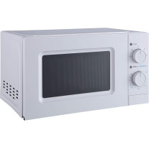 Midea 20 Liters Solo Microwave Oven with 5 Power Levels, 700W, Child-Safety-Lock, Defrost Function, 35 Minutes Timer, Fast Reheat, Push Button Door Opening, Good For Home And Office, White, MO20MWH