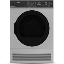 Hoover 8Kg Front Loading Tumble Dryer, 16 Programs, Condenser Type, Knob And Touch Control Panel , Delay Start, Child Lock, Freestanding, Silver, HCD-V812-S