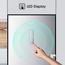 Hisense 356L Vertical Freezer No Frost, Multi Air Flow, Door Alarm for Temperature Alerts, FV356N4ASU, Silver