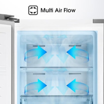 Hisense 356L Vertical Freezer No Frost, Multi Air Flow, Door Alarm for Temperature Alerts, FV356N4ASU, Silver