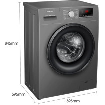 Hisense 8Kg Front Loading Washing Machine 1200 RPM, Silver WFPV8012EMT