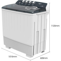 Hisense 20 Kg Twin Tub Semi Automatic Washing Machine, White Model WSBE201