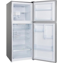 Hoover 386 Liters Top Mount Dual Inverter Refrigerator, Reversible Door,Fast Cooling System, Twisted Ice Make, 50/60 Hz, HTR-M386-S, Grey