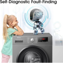 Hisense 7Kg Front Loading Washing Machine 1200 Rpm, Silver Model WFPV7012MT