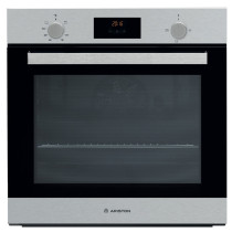 Ariston Built In 60cm Oven Gas And Electric Combination, Mechanical And Electronic Controls, Conventional Functions, Inox, GS33Y430IXA