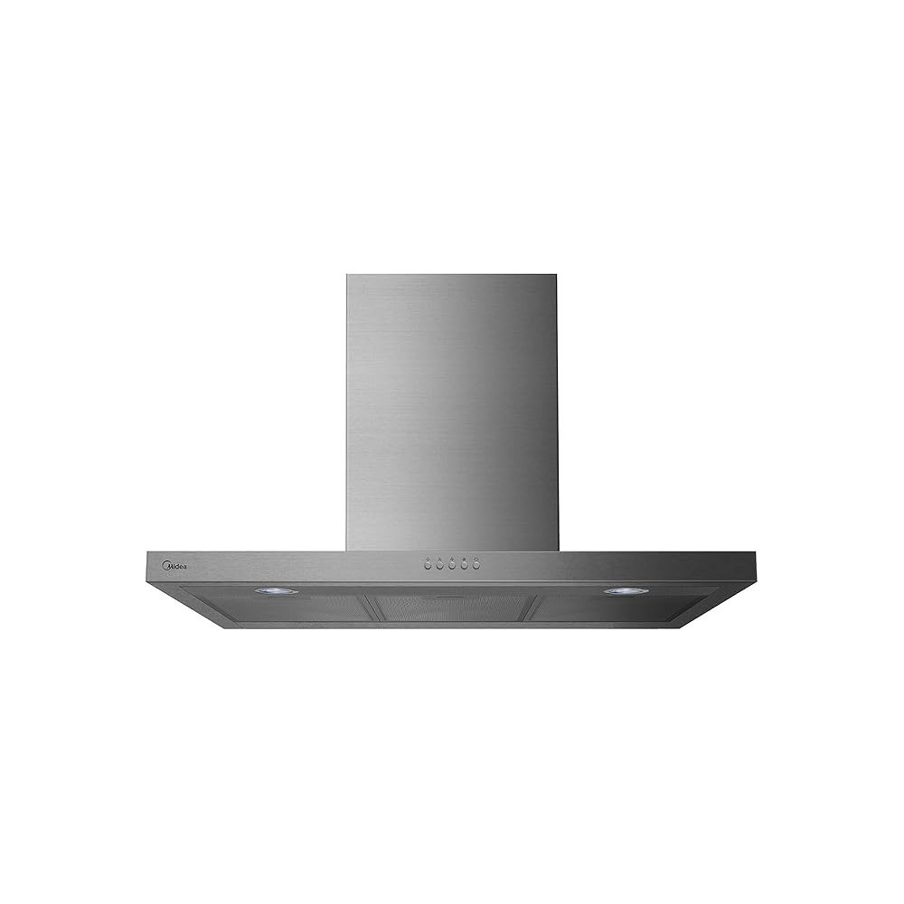 Midea E90MEW2M19 90 x 60cm Chimney Hood, Stainless Steel, Silver