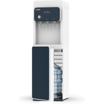 Sure Bottom Loading Water Dispenser, Child Safety Lock, Triple Faucets With Temperature Mode, Floor Standing, Navy Blue/White, SBL2270WP