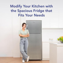 Super General 510 Liters Gross Double Door Refrigerator-Freezer, No-Frost, Multi-Flow-Cooling, Lock And Key, Inox finish, SGR-510-l, 68.2 x 70.5 x 178 cm, Silver