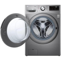 LG 15 Kg Washer And 8 Kg Dryer Front Load, Direct Drive Motor 1400 RPM 12 Programmers Color Silver Model F0L9DGP2S