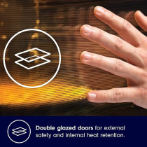 Electrolux 90 x 60cm Freestanding Cooker, Full Gas Cooking Range With 5 Burners, Cast Iron Pan Support, European Quality Oven With One Hand Automatic Ignition And Thermocouple Safety, Silver, EKG9000A4X