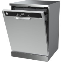 Hoover Freestanding Dishwasher, 15 Place Settings, 7 Programs, Turbo Drying, 3rd Rack, Delay Start, Child Lock, Steel, HDW-V715-S