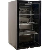 Ymda Mini Glass Door Refrigerator YCC110G, Black