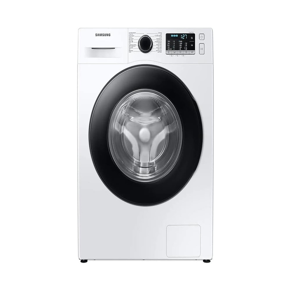 Samsung Front Loading Washer With Eco Bubble, Hygiene Steam, DIT, 8kg Capacity, White