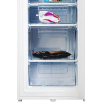 Super General Upright Freezer 350 Liter Gross Volume, Compact Deep-Freezer With 7 Plastic Drawers, Lock and Key, 60 x 60 x 170 cm, SGUF-348-H, White