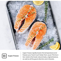 Hisense Two Door Side by Side 637L Fridge, Non plumbed Water Dispenser, Dual Temp Control Zone, Durable Inverter, 91 x 71.7 x 179.5 cm (LxWxH), Silver, RS3N668SMI3