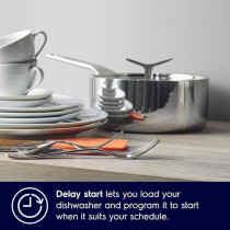 Electrolux Freestanding Dishwasher 60cm, 13 Place Settings, 6 Programs, Inverter Motor, Fully Automatic With Advanced AirDry Technology, Sensor Control, Low Noise Level, Delay Start, ESF5542LOW, White