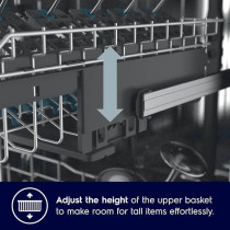 Electrolux Freestanding Dishwasher 60cm, 13 Place Settings, 6 Programs, Inverter Motor, Fully Automatic With Advanced AirDry Technology, Sensor Control, Low Noise Level, Delay Start, ESF5542LOW, White