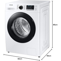Samsung 9Kg Front Load Washing Machine With Ecobubble, Hygiene Steam And Digital Inverter Technology, Digital Inverter Motor, WW90TA046AE