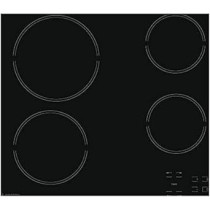 Ariston Built In 60 x 60cm Ceramic Electric Hob, 4 Cooking Zones, Touch Control Panel, 4 Power On Indicators, Radiant Regulation, Easy Cleaning, Large Pots And Pans Can Be Used, HR611CA, Black