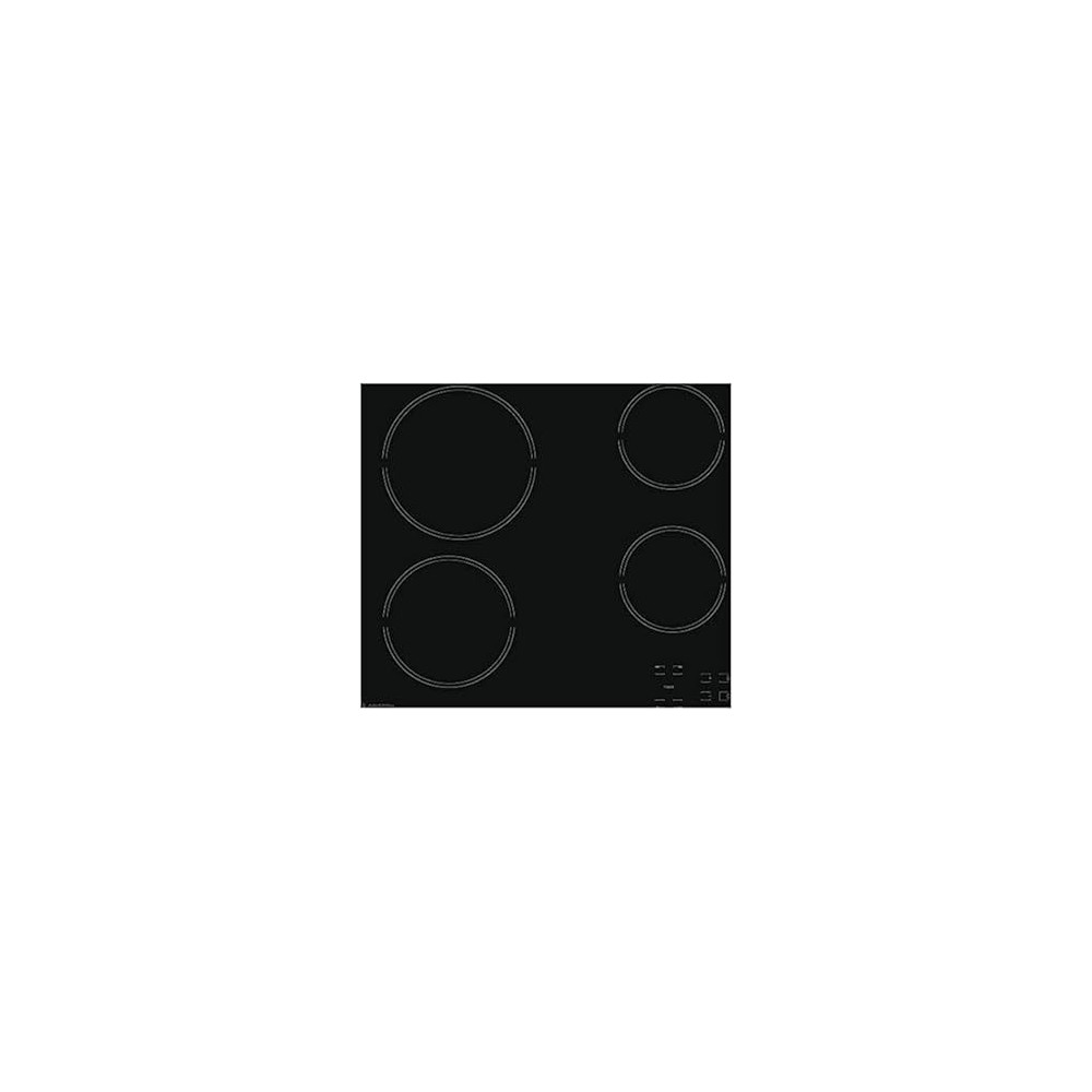 Ariston Built In 60 x 60cm Ceramic Electric Hob, 4 Cooking Zones, Touch Control Panel, 4 Power On Indicators, Radiant Regulation, Easy Cleaning, Large Pots And Pans Can Be Used, HR611CA, Black